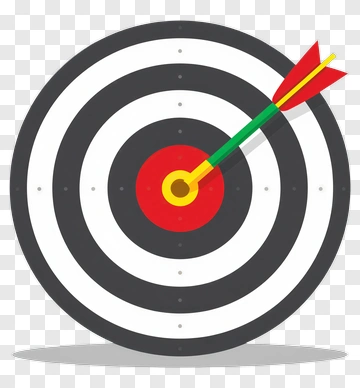 Target With Arrow Hit In The Center PNG