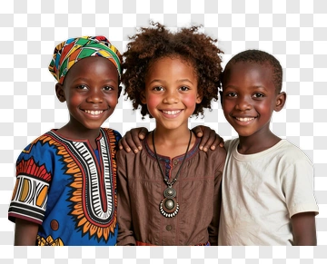 Happy Children Smiling Together PNG