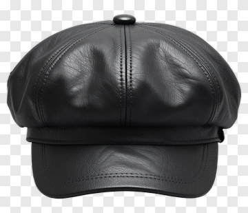 Black Leather Cap PNG