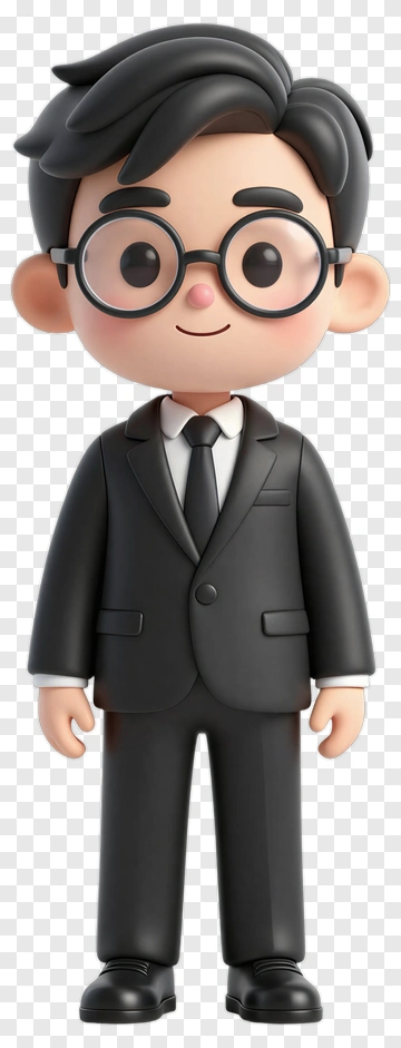 Cartoon Businessman In A Suit PNG