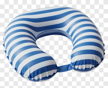 Striped Neck Pillow PNG