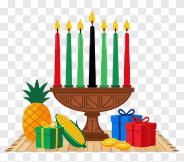 Kwanzaa Candles And Gifts PNG