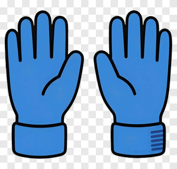 Blue Rubber Gloves PNG