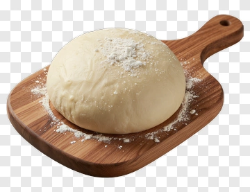 Dough On A Wooden Cutting Board PNG