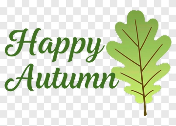 Happy Autumn Leaf PNG