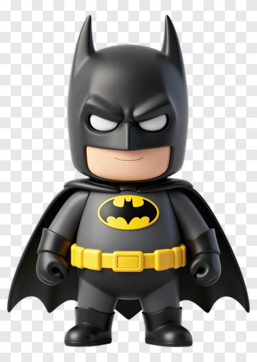 3D Batman Character PNG
