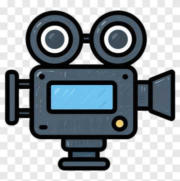 Cartoon Film Camera PNG
