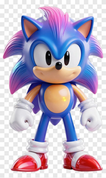 3D Cartoon Hedgehog Character PNG