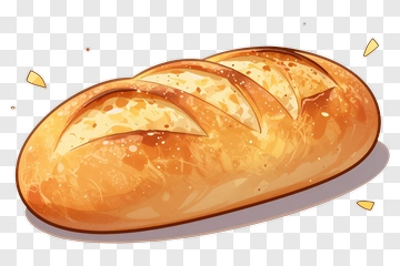Cartoon Bread Loaf PNG