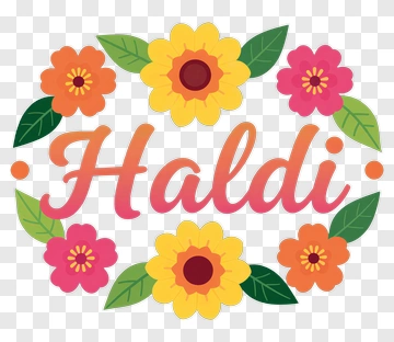 Haldi Floral Design PNG