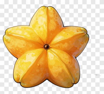 Cartoon Starfruit PNG