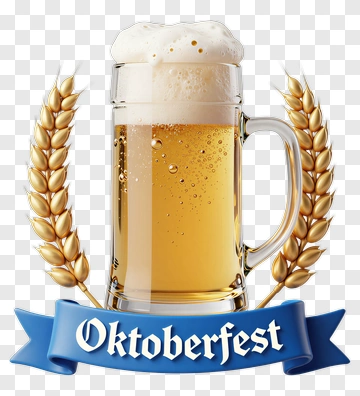 Oktoberfest Beer Mug With Wheat PNG