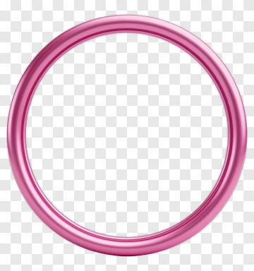 Pink Circular Frame PNG