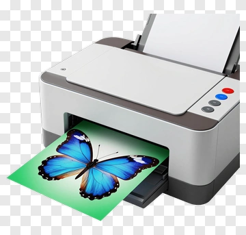 Printer With Butterfly Print PNG
