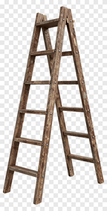 Wooden Step Ladder PNG