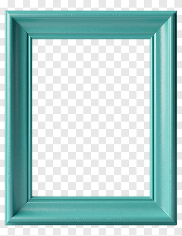 Turquoise Picture Frame PNG