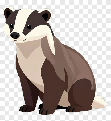 Cartoon Badger PNG