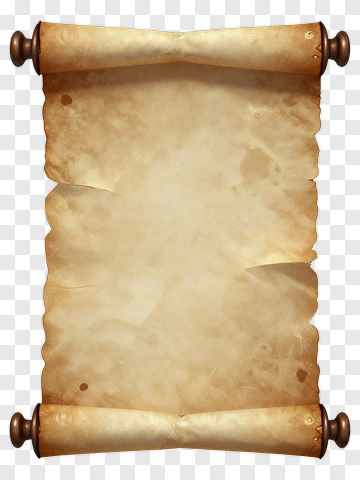 Old Scroll With Decorative Ends PNG