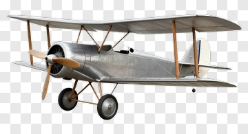 Vintage Biplane Aircraft PNG