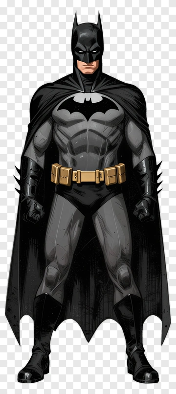 Comic-Style Superhero PNG