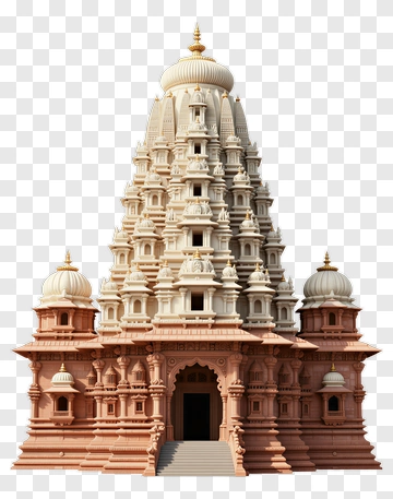 Intricate Hindu Temple Architecture PNG