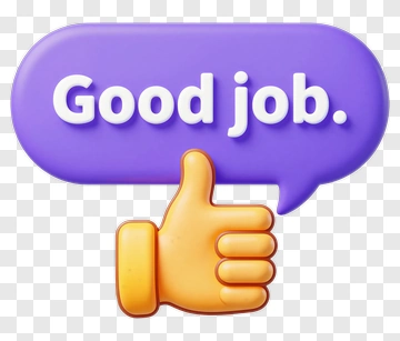 Good Job Emoji With Thumbs Up PNG