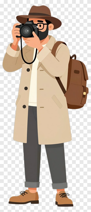 Photographer Taking A Picture PNG