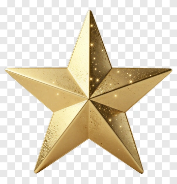 Golden Star PNG