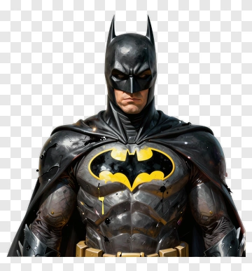 Superhero Batman In Black Costume PNG