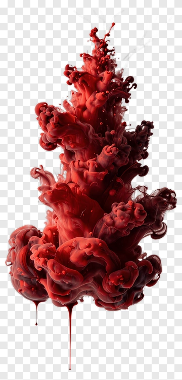Red Ink Splash PNG