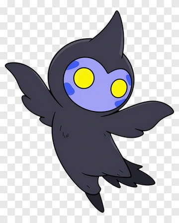 Cartoon Ghost With Yellow Eyes PNG
