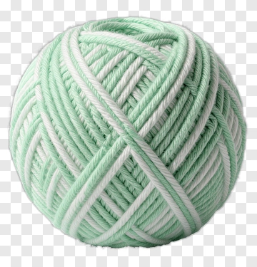 Mint Green Yarn Ball PNG