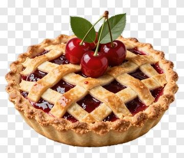Cherry Pie With Lattice Crust PNG