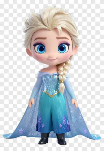 Cartoon Elsa Character PNG