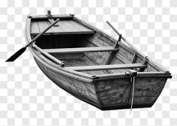 Wooden Rowboat PNG