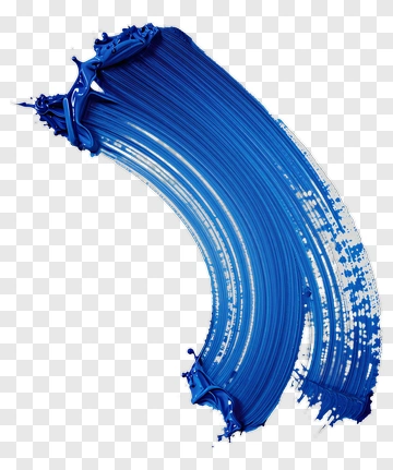 Blue Paint Stroke PNG