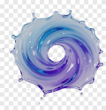 Swirl Of Blue And Purple Liquid PNG
