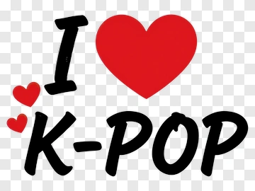 I Love K-Pop PNG
