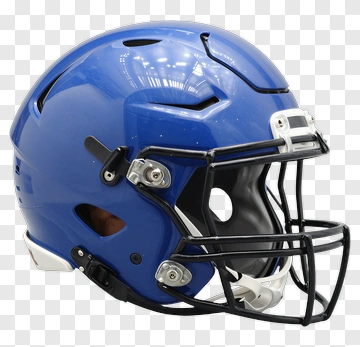 Blue Football Helmet PNG
