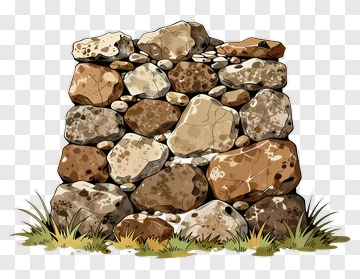 Stack Of Brown Stones PNG