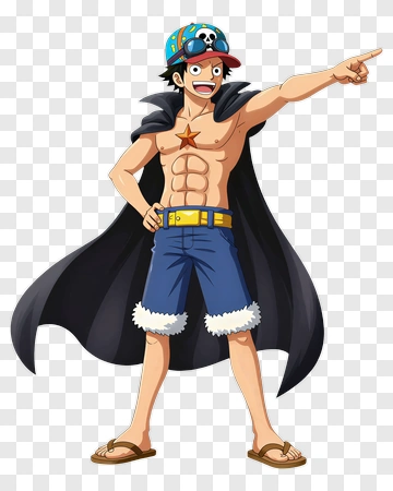 Cartoon Pirate Pointing PNG