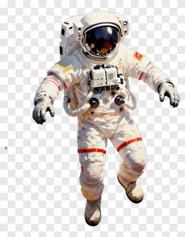 Astronaut Floating In Space PNG