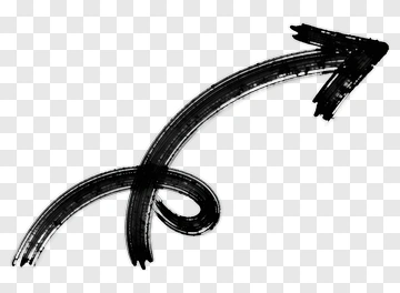 Black Arrow Curving Upward PNG