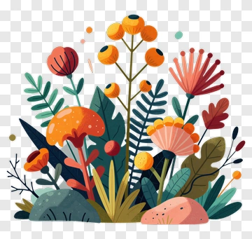 Colorful Floral Arrangement PNG