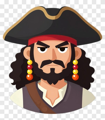 Cartoon Pirate Character PNG
