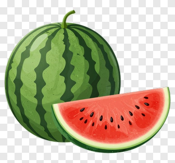 Watermelon Slice And Whole Watermelon PNG