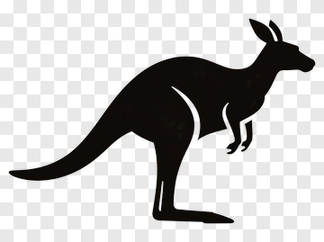 Silhouette Kangaroo PNG