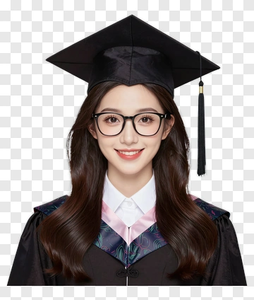 Graduation Portrait Of A Young Woman PNG