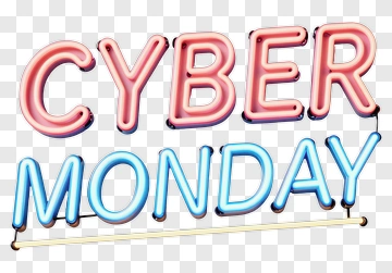 Cyber Monday Neon Sign PNG