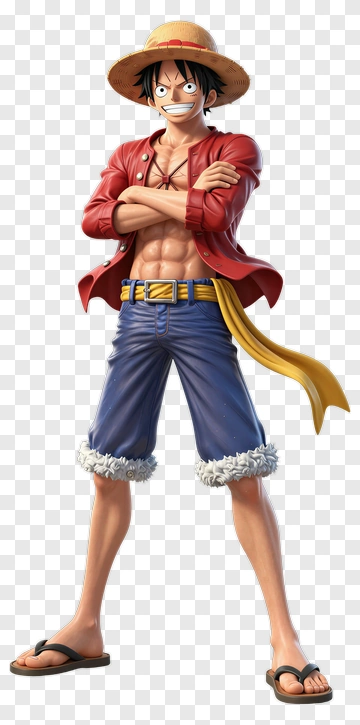 Cartoon Pirate Character Standing Proudly PNG